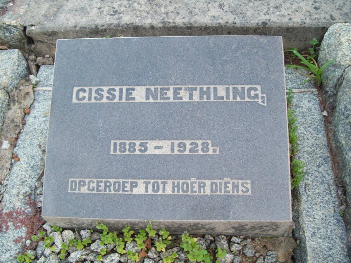 NEETHLING Cissie 1885-1928