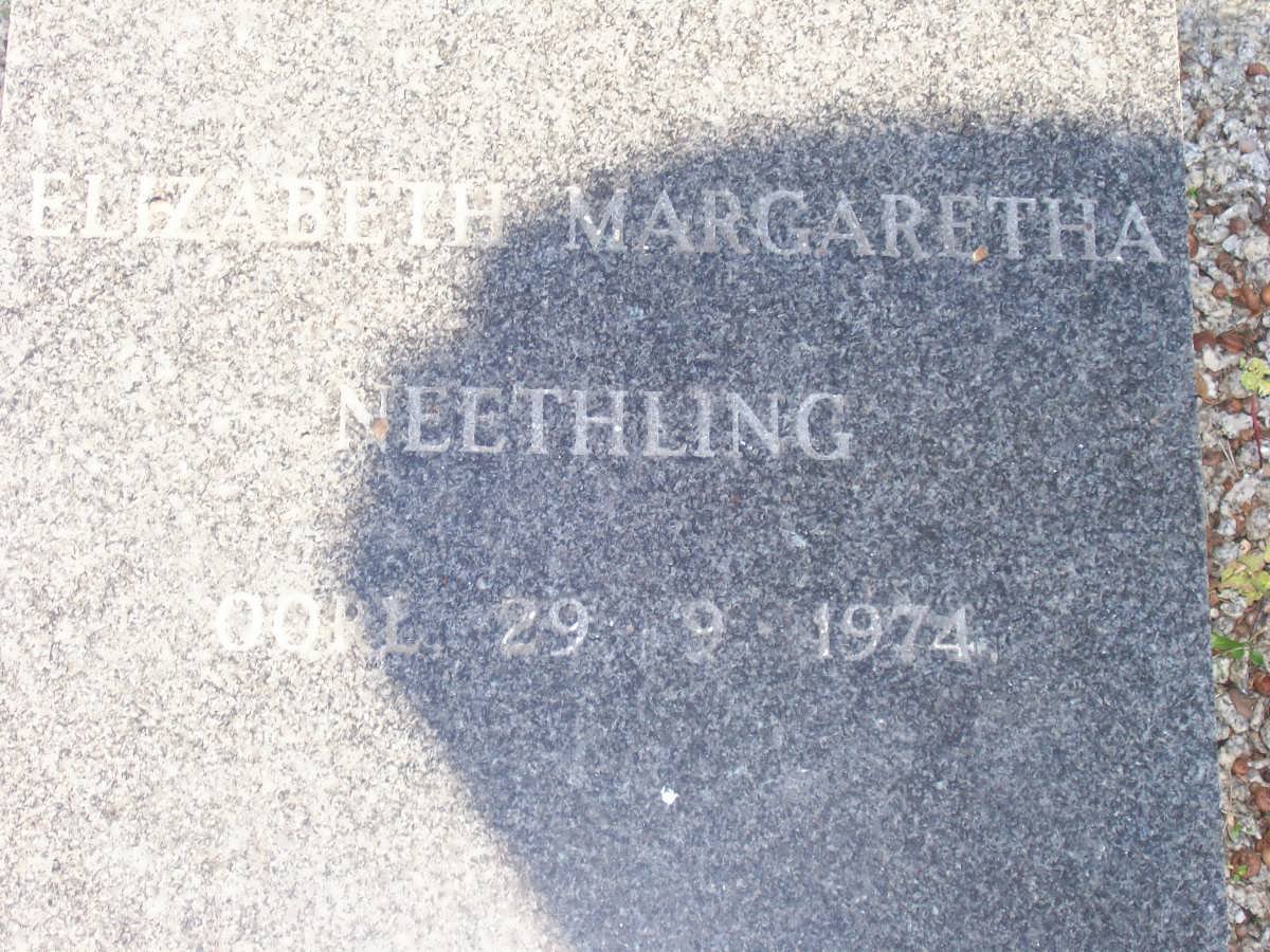 NEETHLING Elizabeth Margaretha -1974