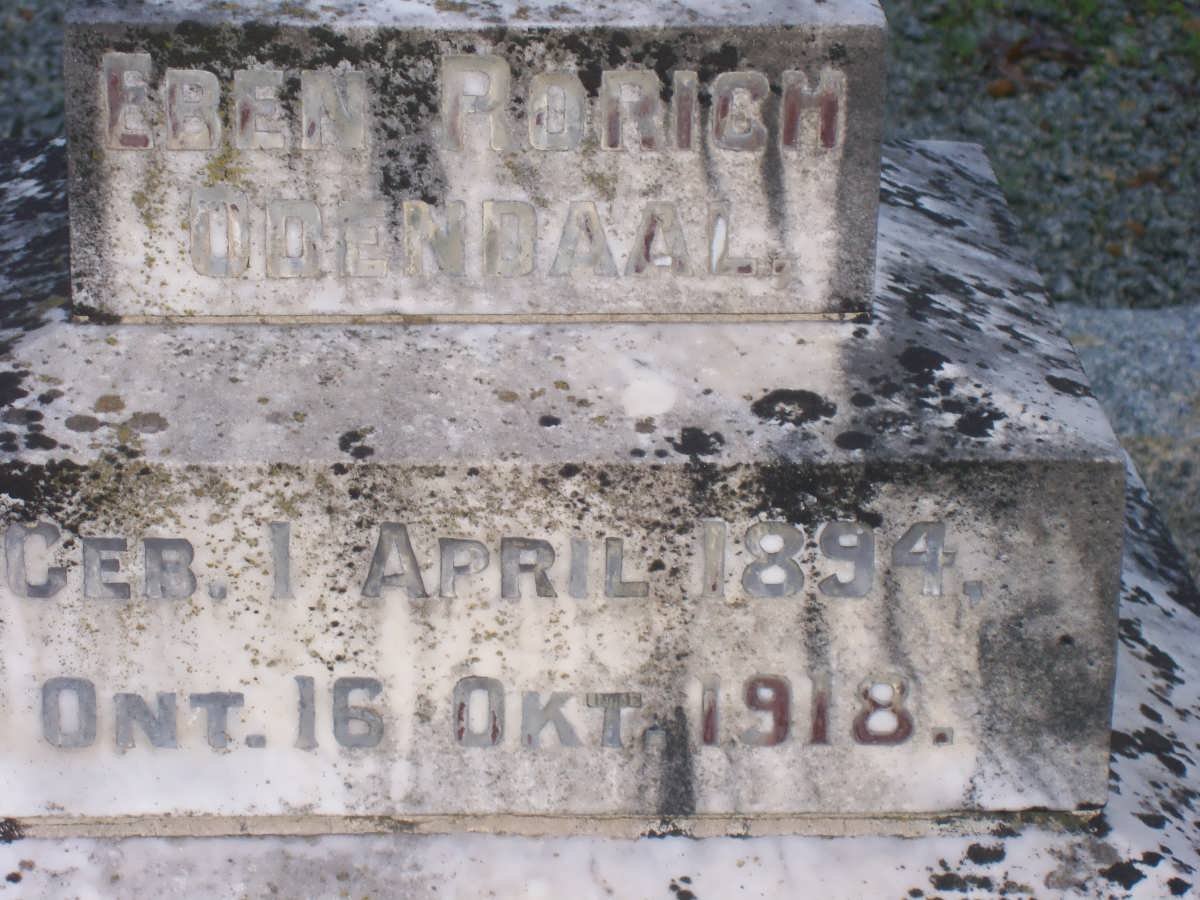 ODENDAAL Eben Rorich 1894-1918
