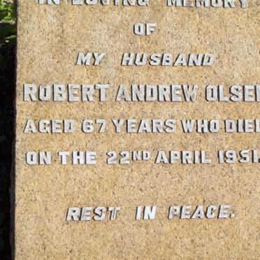 OLSEN Robert Andrew -1951