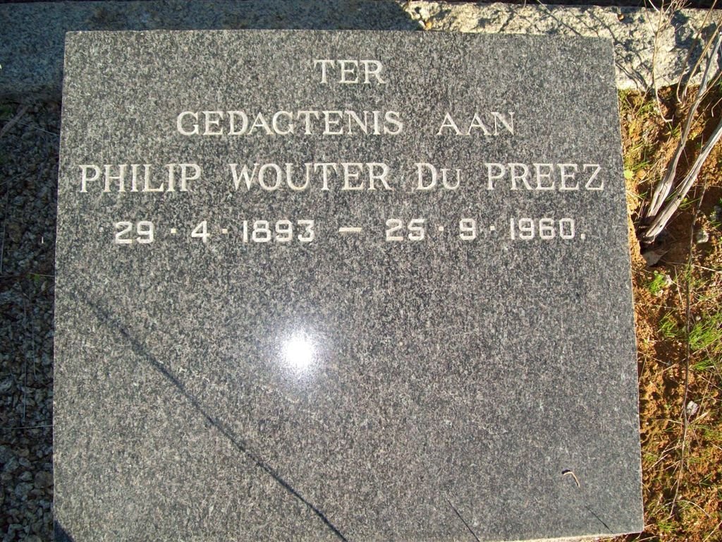 PREEZ Philip Wouter, du 1893-1960