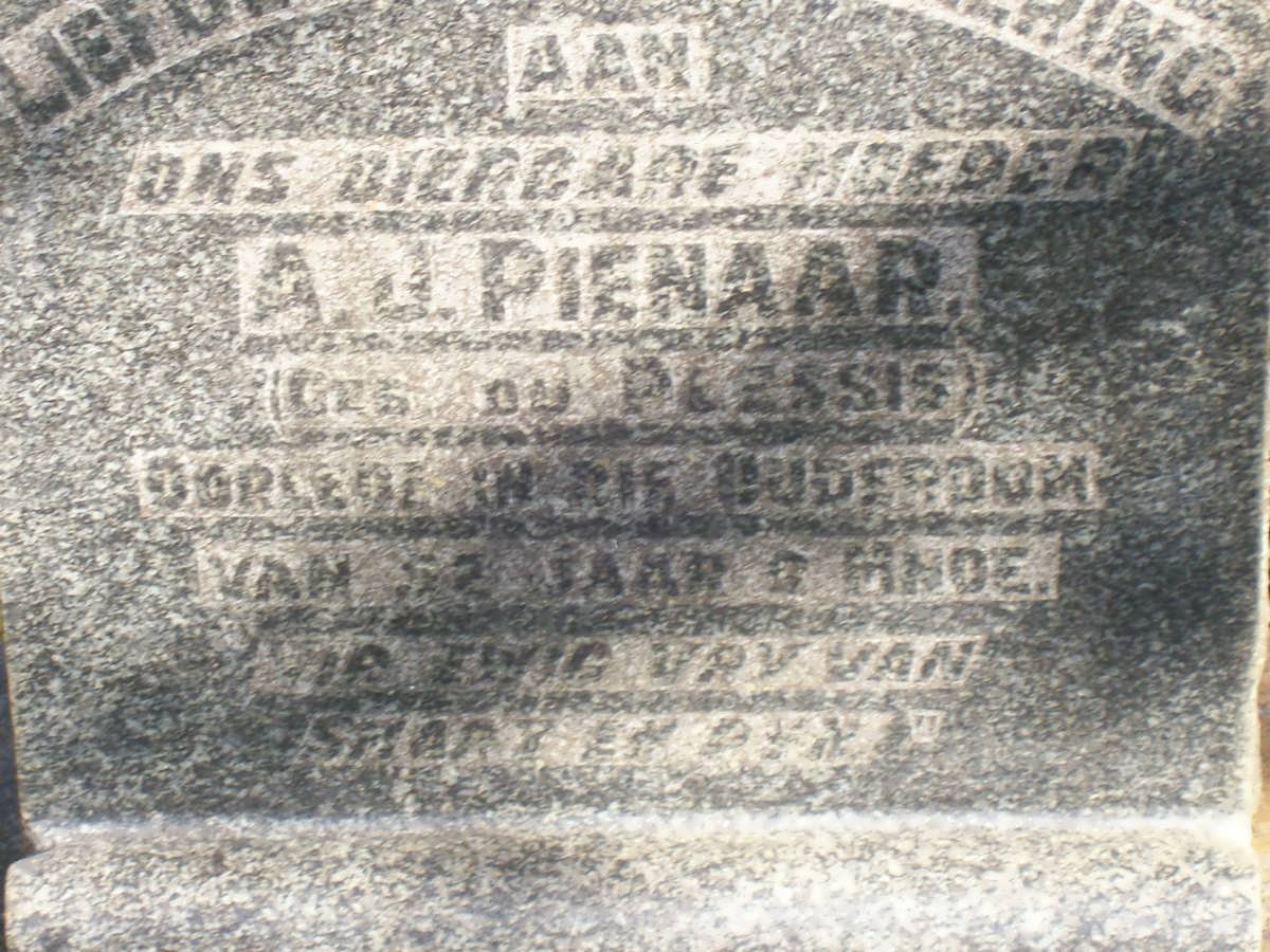 PIENAAR A.J. nee DU PLESSIS