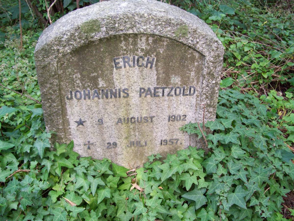 PAETZOLD Erich Johannis 1902-1957
