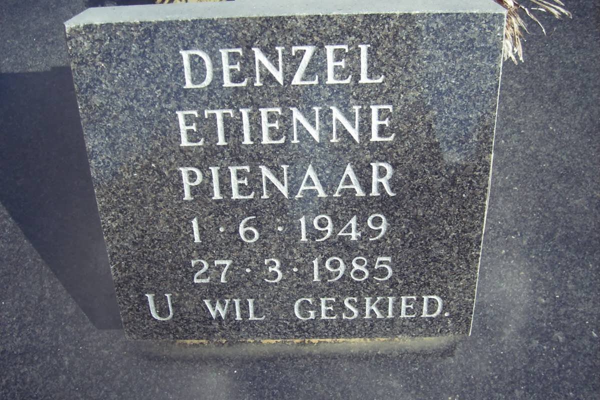 PIENAAR Denzel Etienne 1949-1985