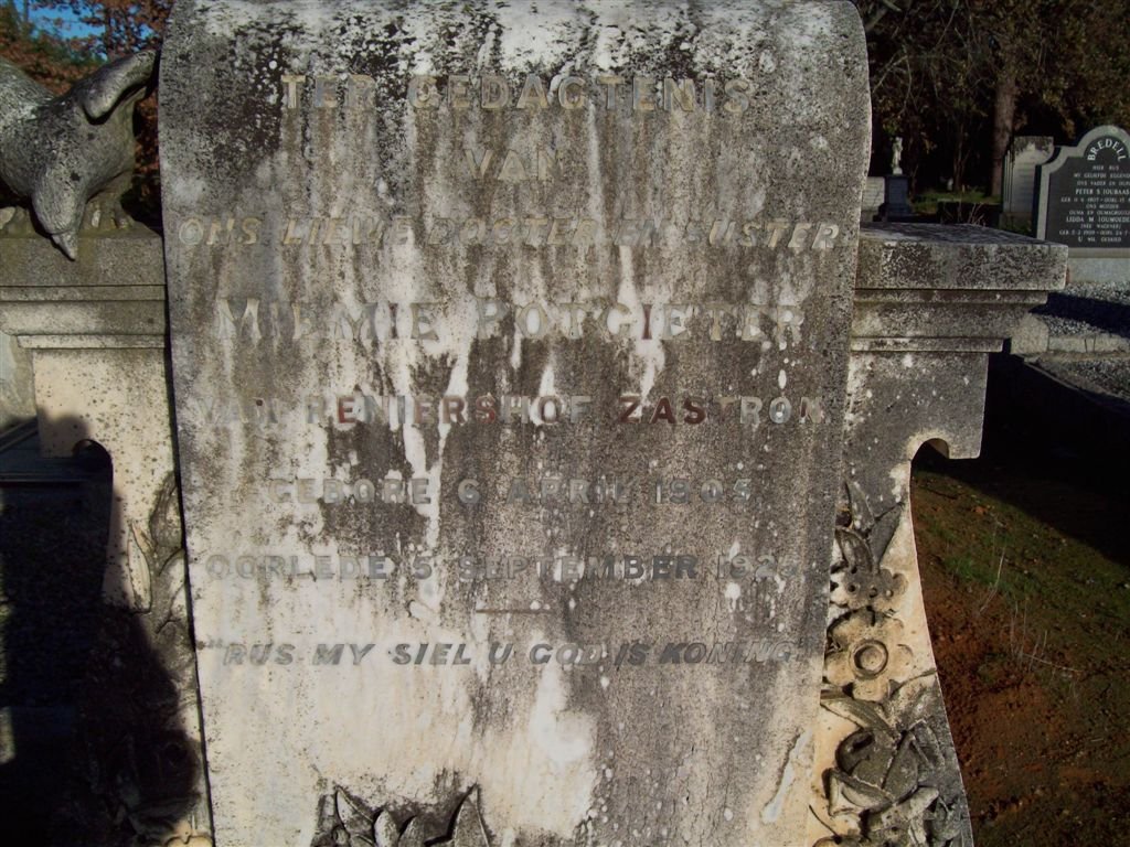 POTGIETER Miemie 1905-1925