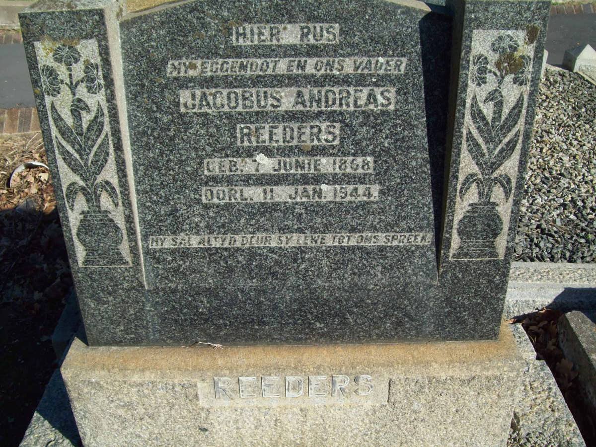 REEDERS Jacobus Andreas 1868-1944