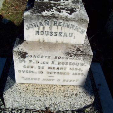 ROUSSEAU Johan Heinrich 1894-1900