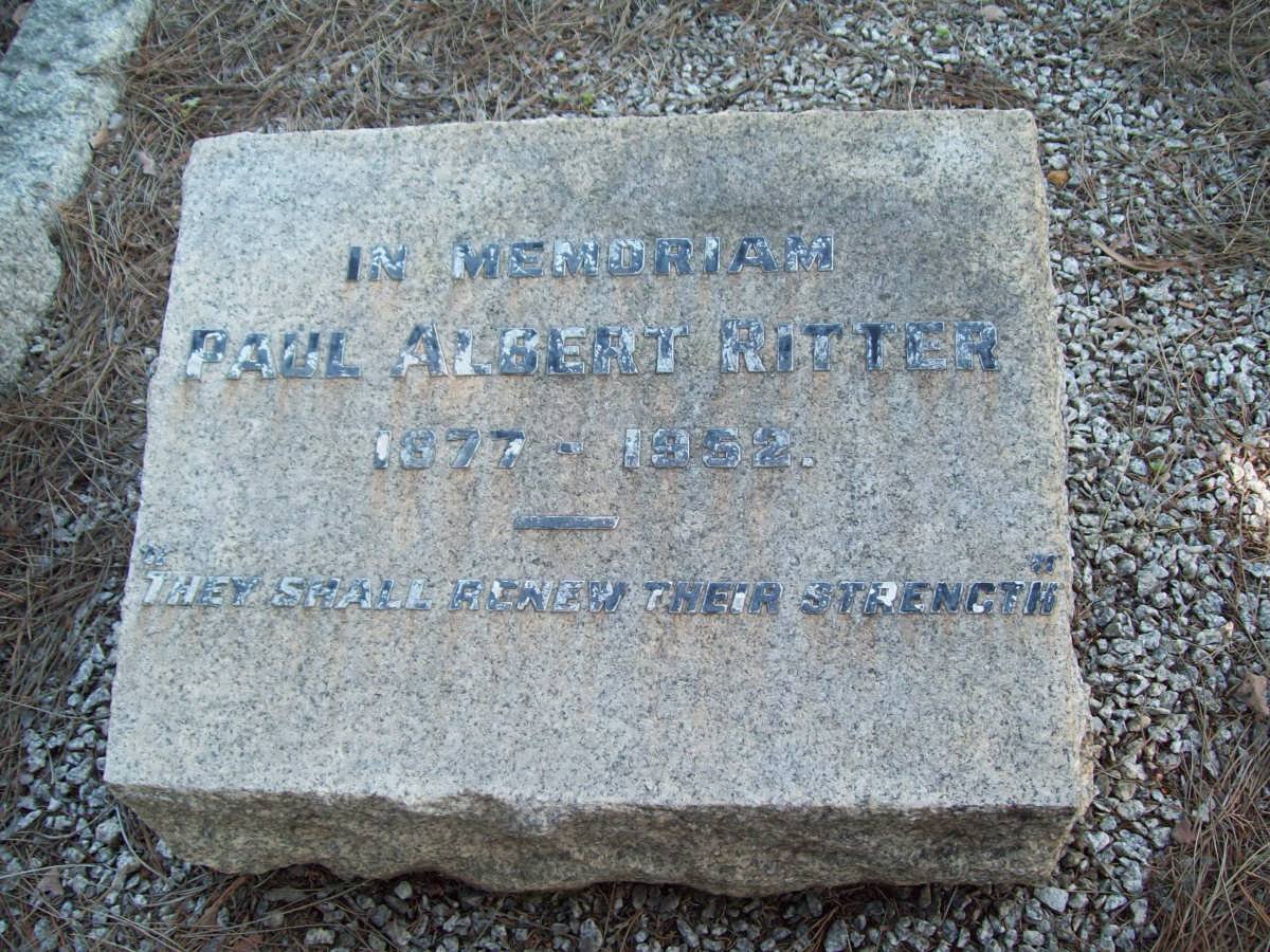 RITTER Paul Albert 1877-1952