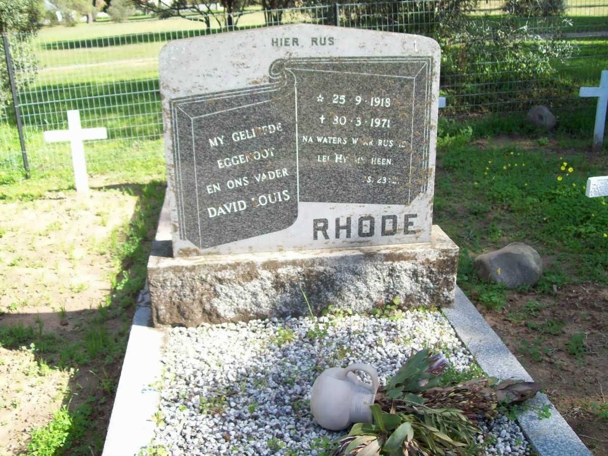 RHODE David Louis 1918-1971