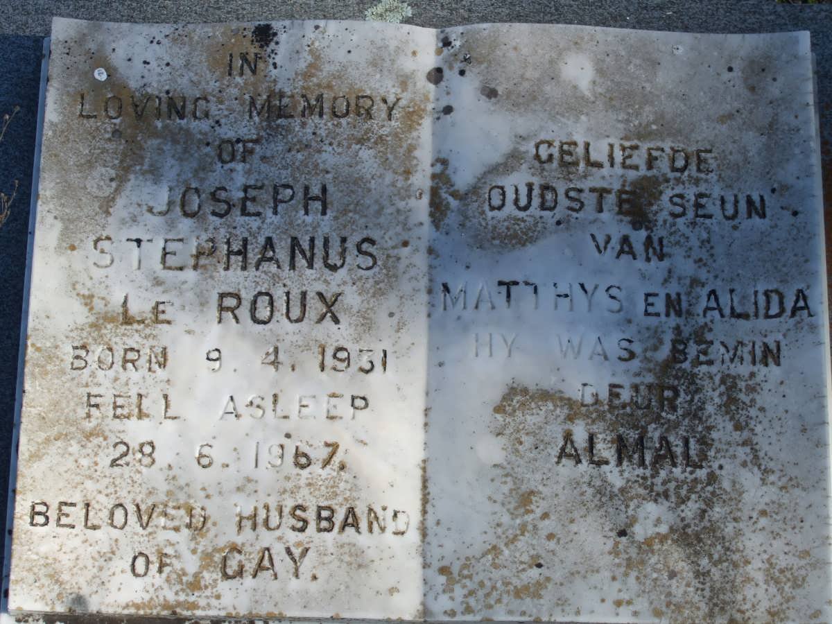 ROUX Joseph Stephanus, le 1931-1967