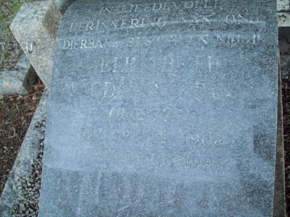 ROUX Elizabeth Magdalena 1908-1989
