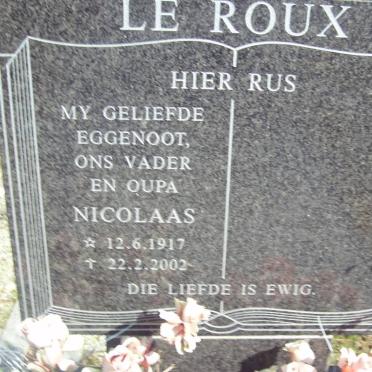 ROUX Nicolaas, le 1917-2002