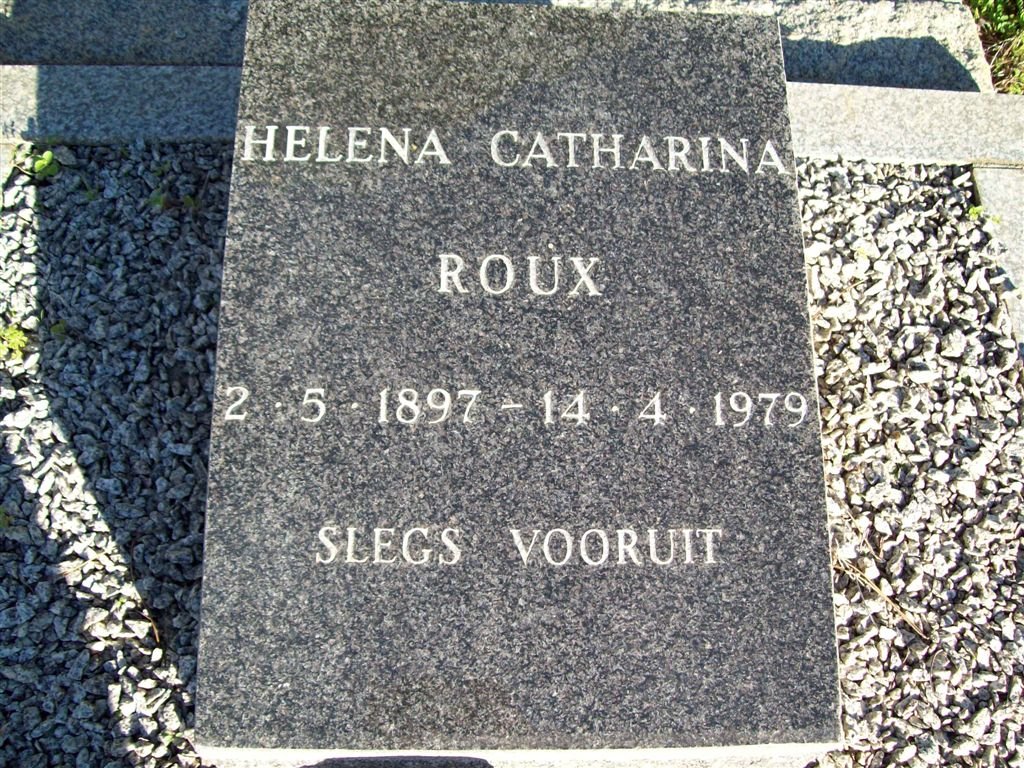 ROUX Helena Catharina 1897-1979
