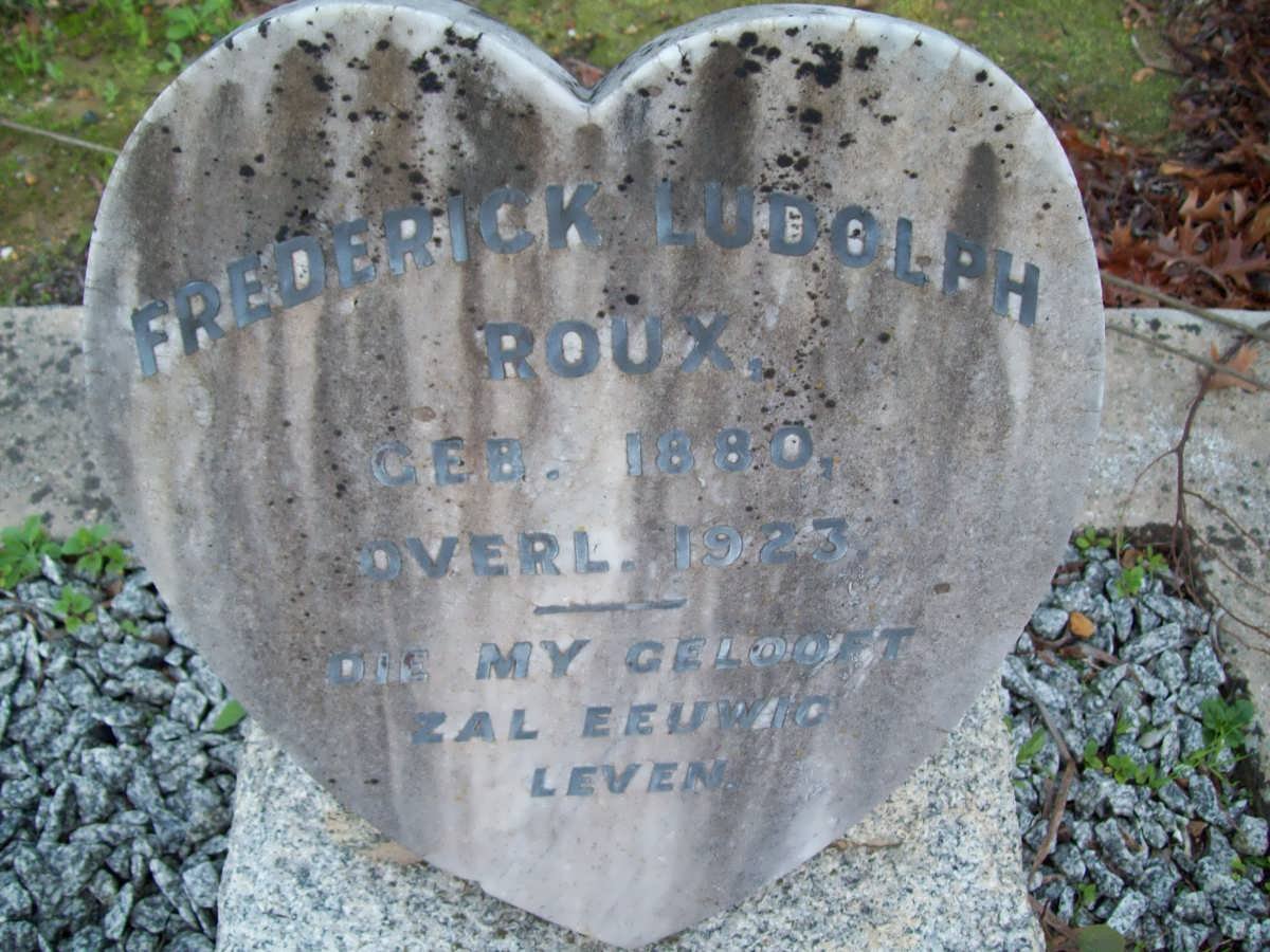 ROUX Frederick Ludolph 1880-1923