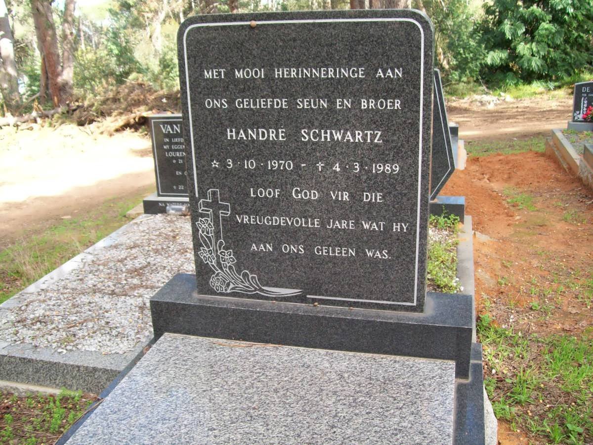 SCHWARTZ Handré 1970-1989