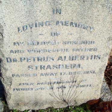 STRASHEIM Petrus Albertus -1951