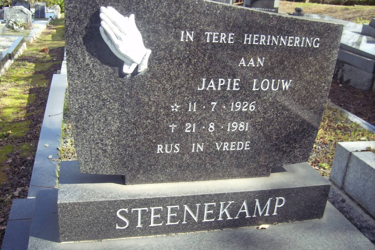 STEENEKAMP Japie Louw 1926-1981