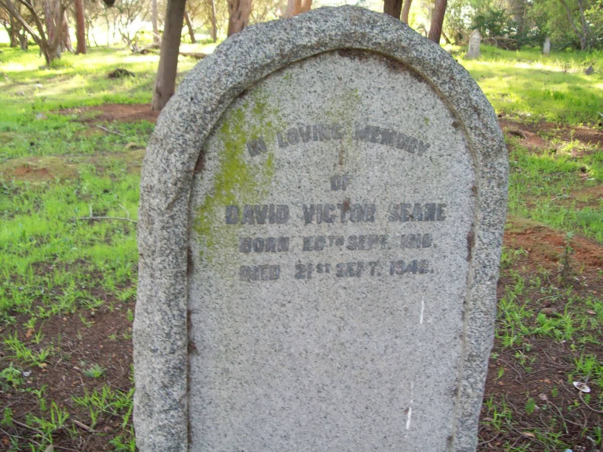 SEANE David Victor 1919-1942