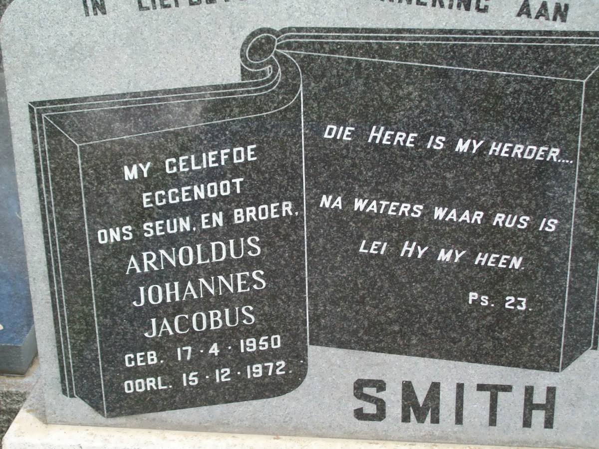 SMITH Arnoldus Johannes Jacobus 1950-1972