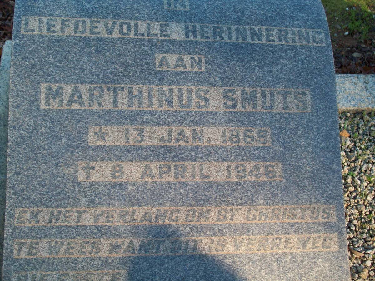 SMUTS Marthinus 1869-1946
