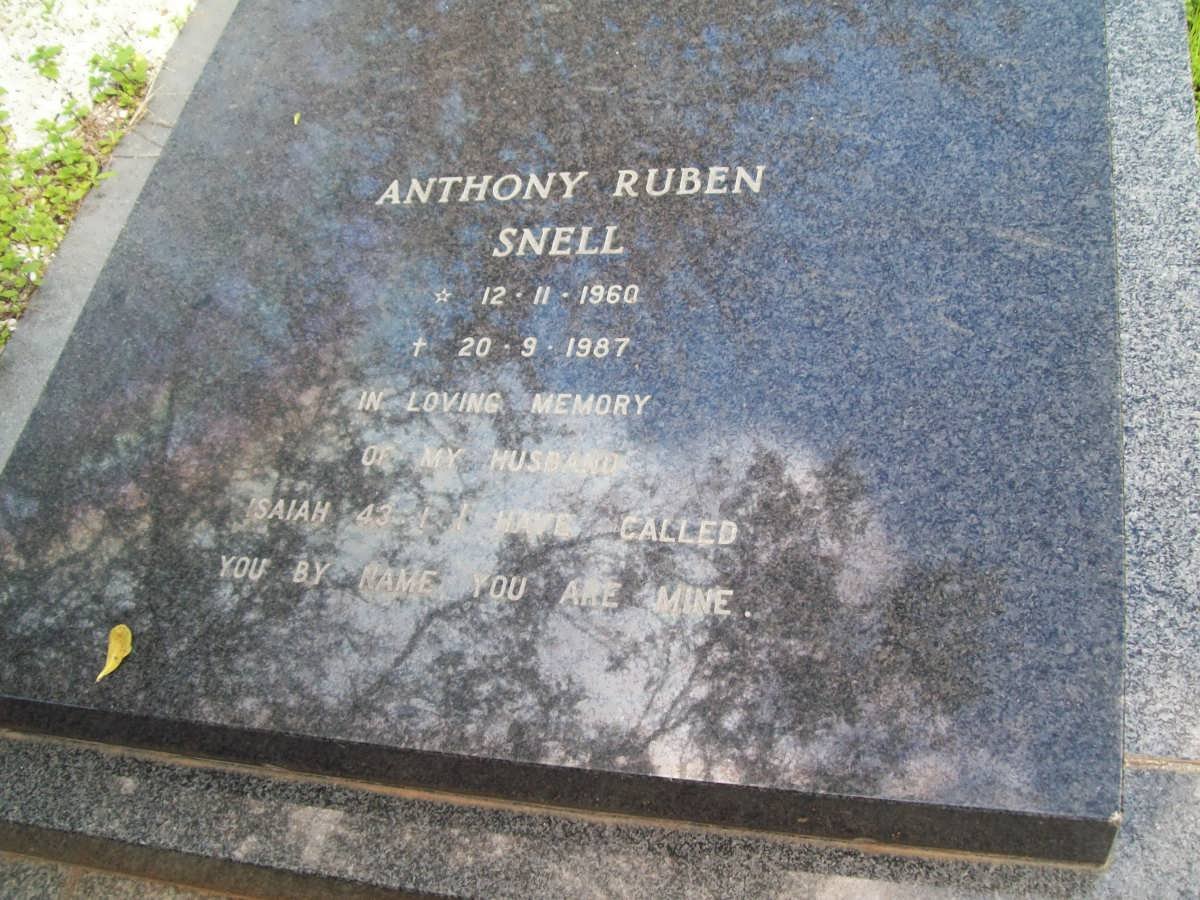 SNELL Anthony Ruben 1960-1987