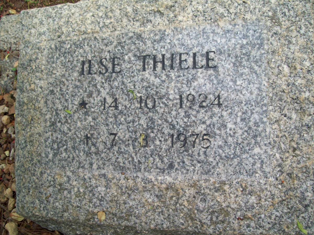 THIELE Ilse 1924-1975