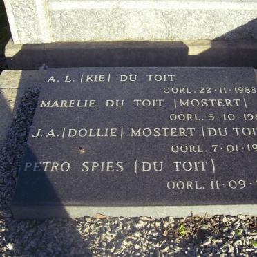 TOIT, du :: MOSTERT :: SPIES