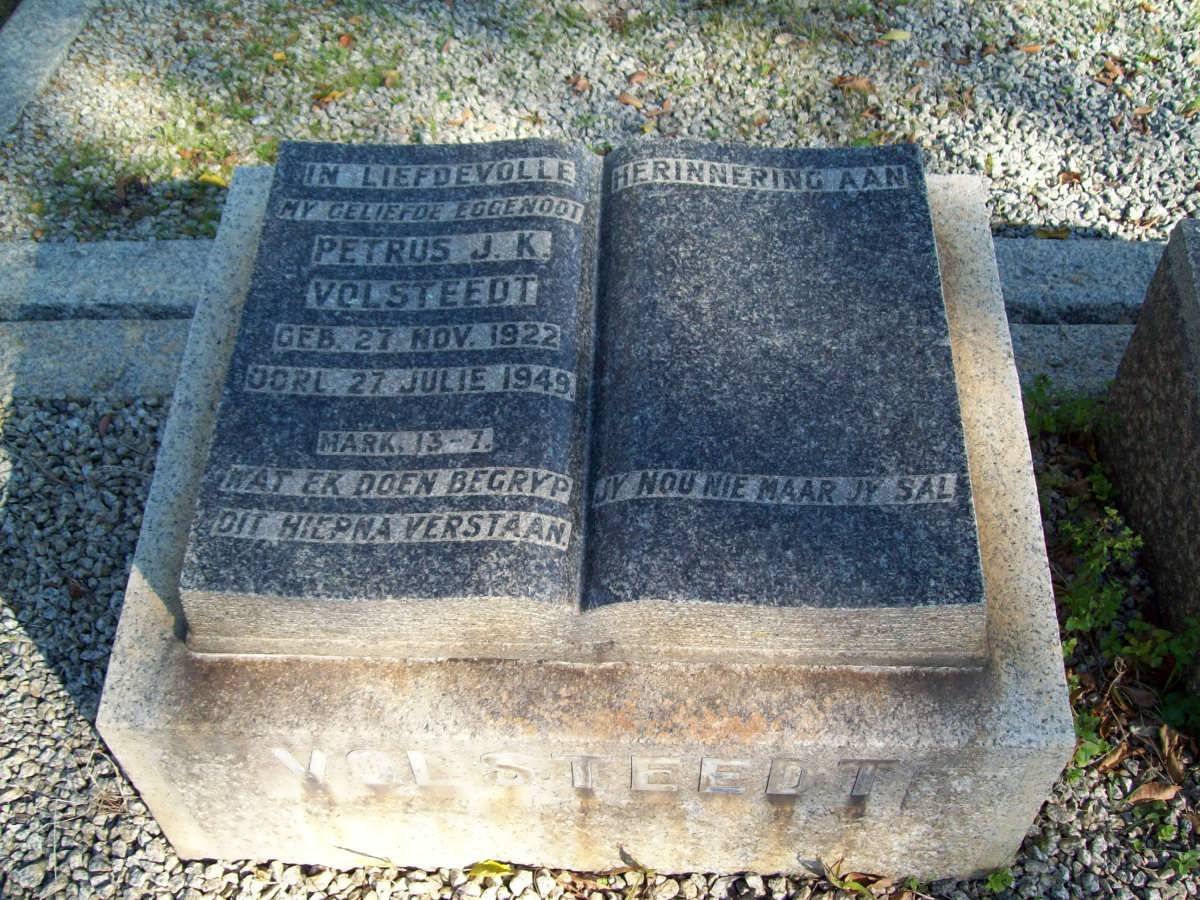 VOLSTEEDT Petrus J.K. 1922-1949