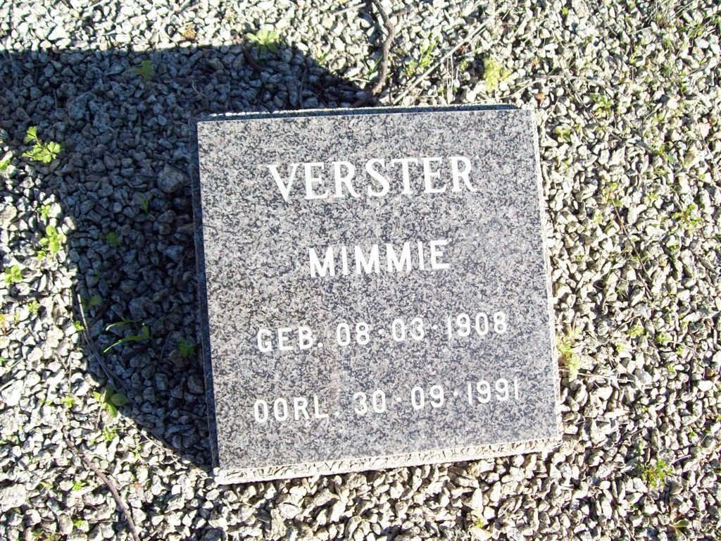 VERSTER Mimmie 1908-1991