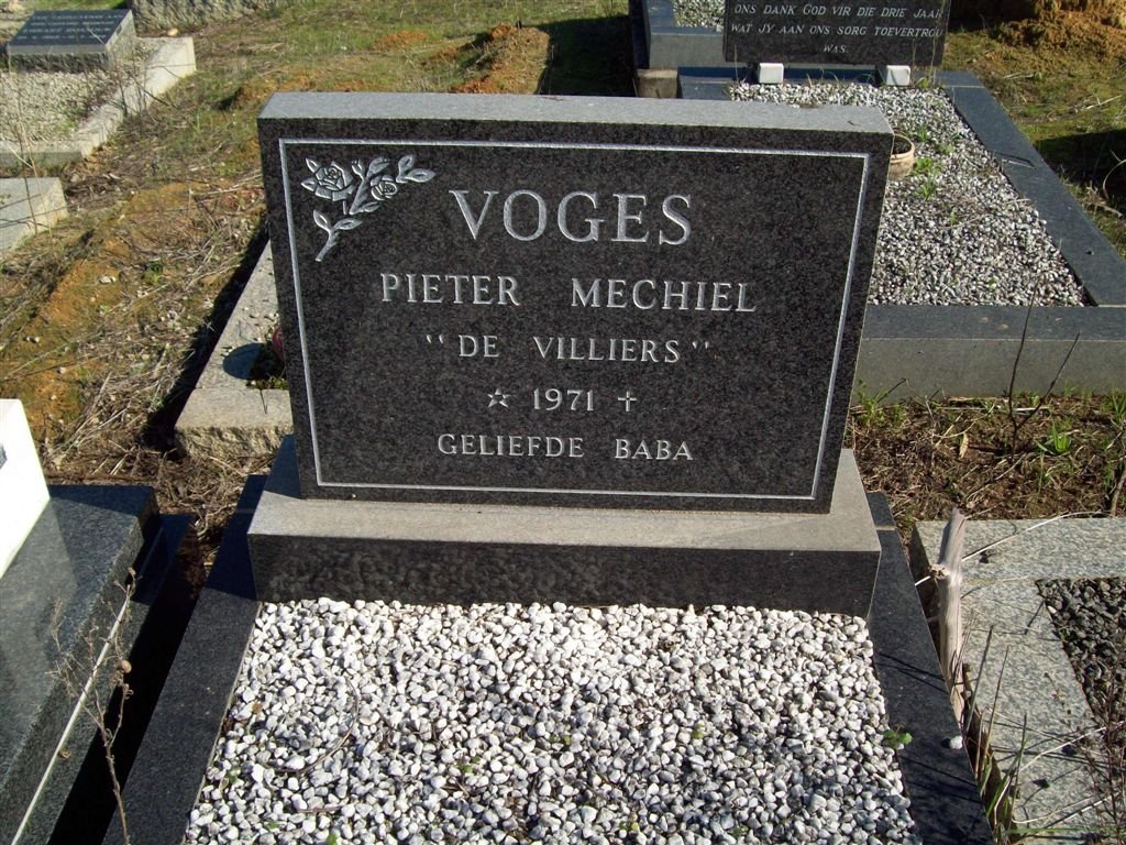 VOGES Pieter Michiel 1971-1971