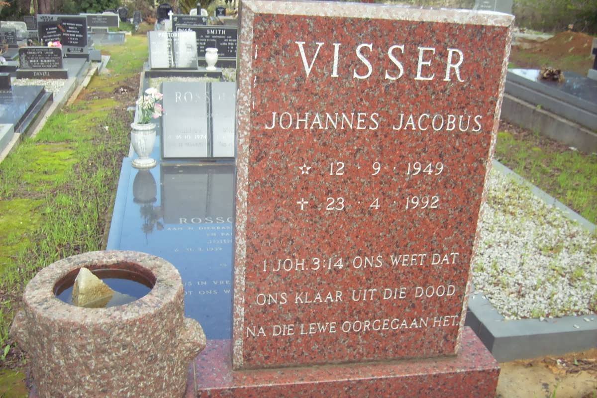 VISSER Johannes Jacobus 1949-1992
