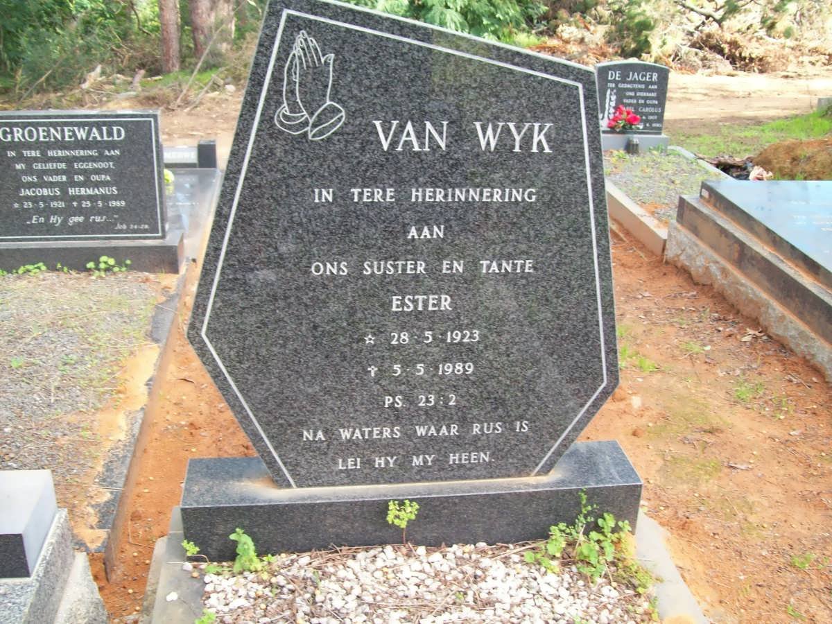WYK Ester, van 1923-1989