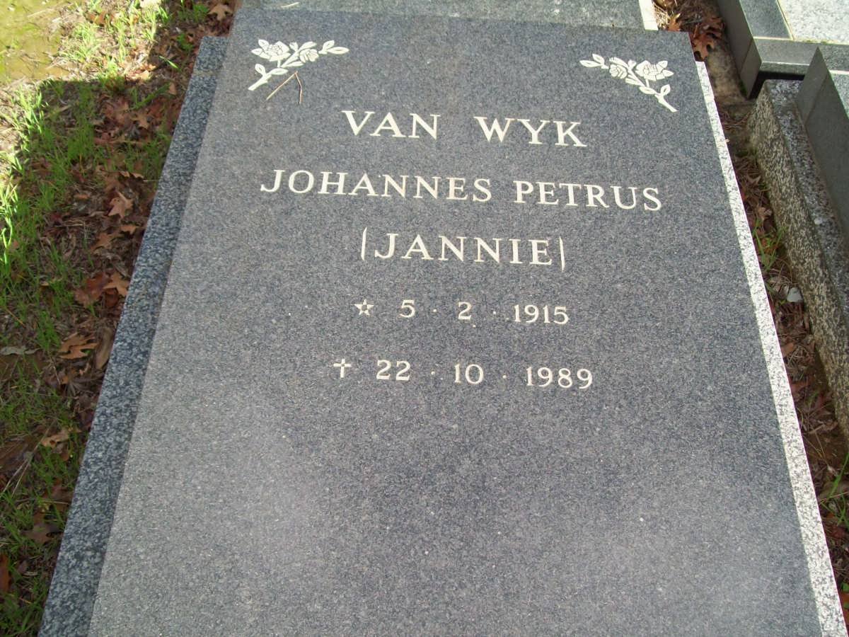 WYK Johannes Petrus, van 1915-1989