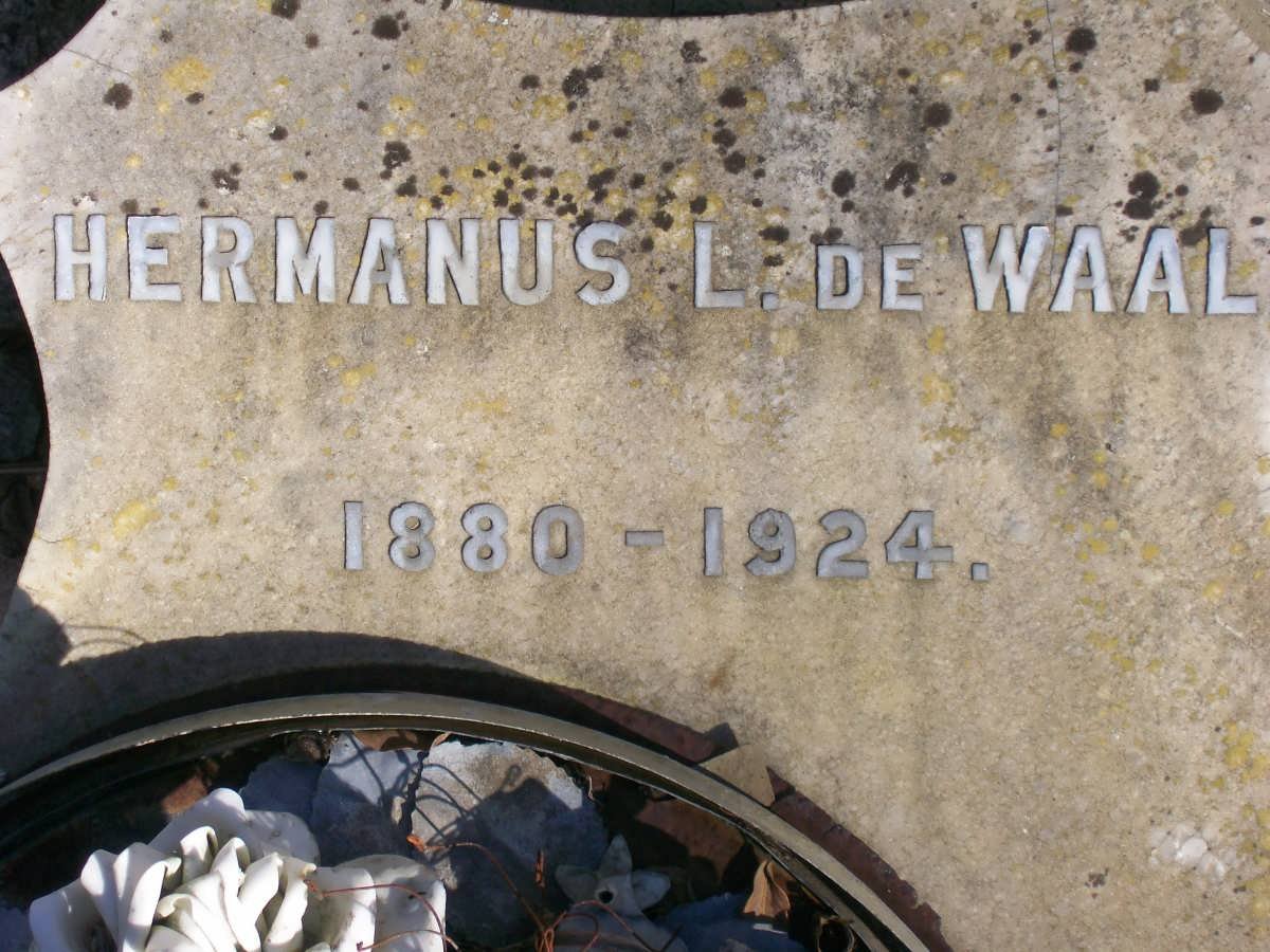WAAL Johannes, de -1907  :: DE WAAL Hermanus L. 1880-1924