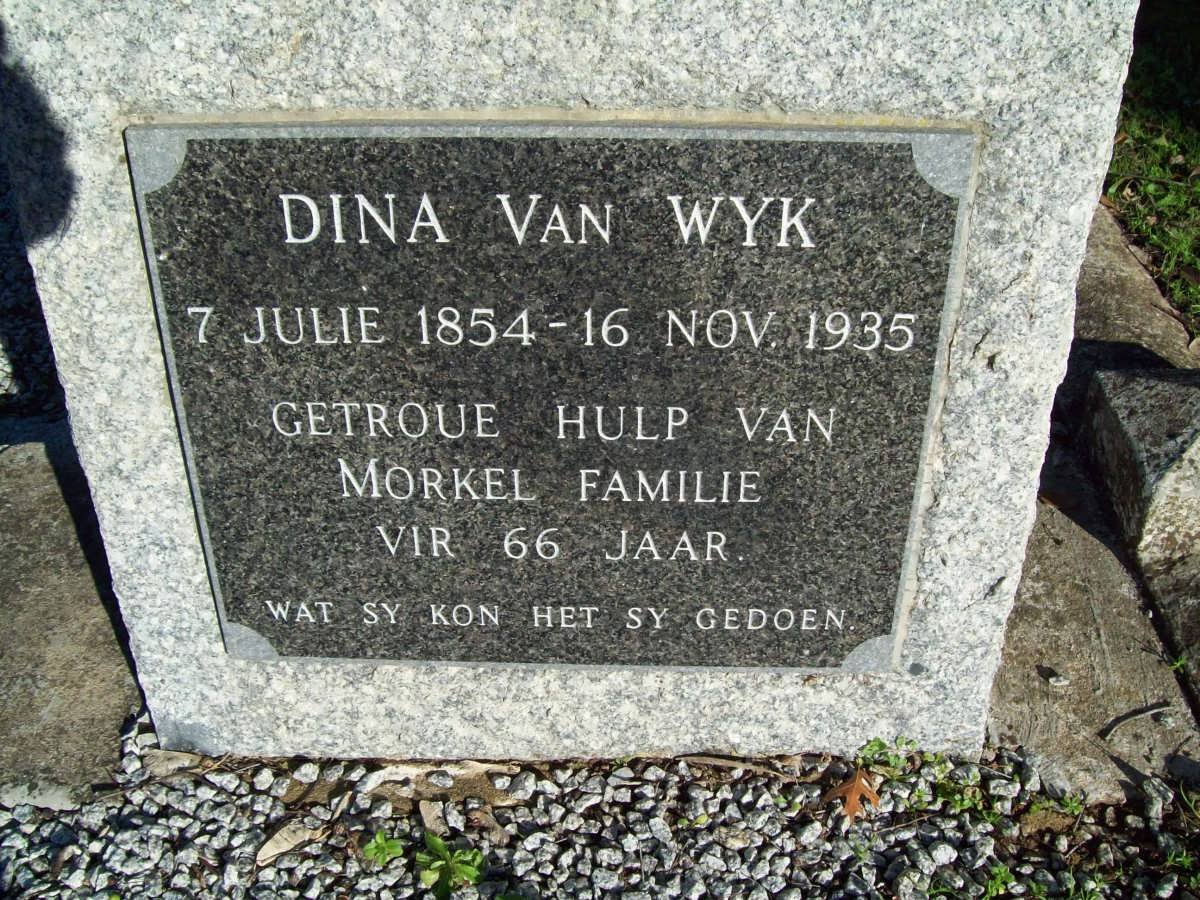 WYK Dina, van 1854-1935