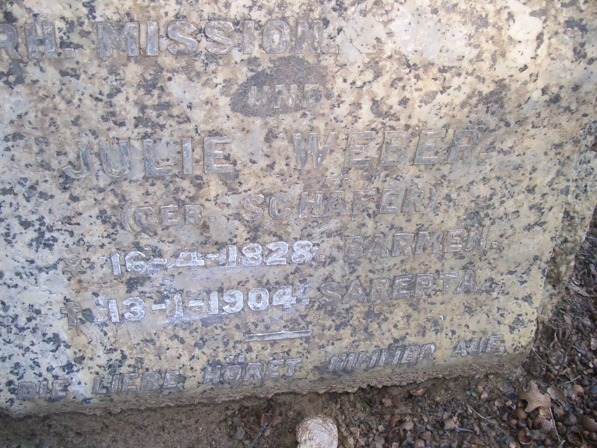 WEBER Friderich 1832-1904 &amp; Julie SCHAFER 1828-1904