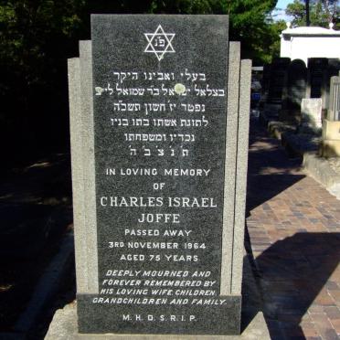 JOFFE Charles Israel -1964