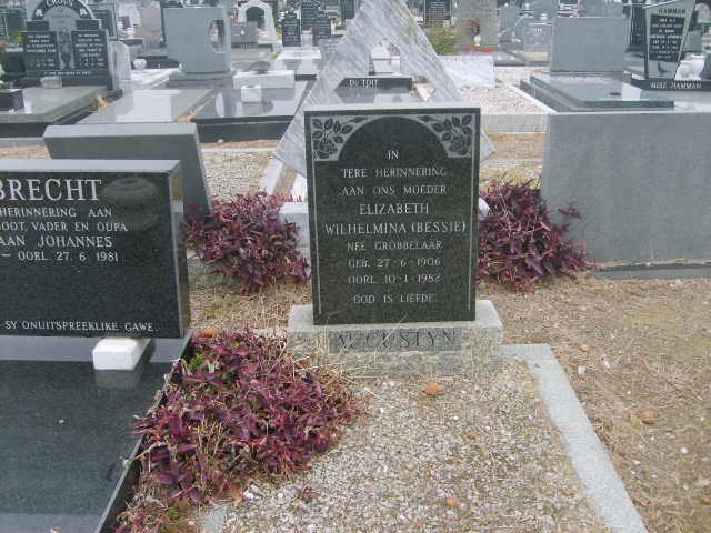 AUGUSTYN Elizabeth Wilhelmina nee GROBBELAAR 1906-1982