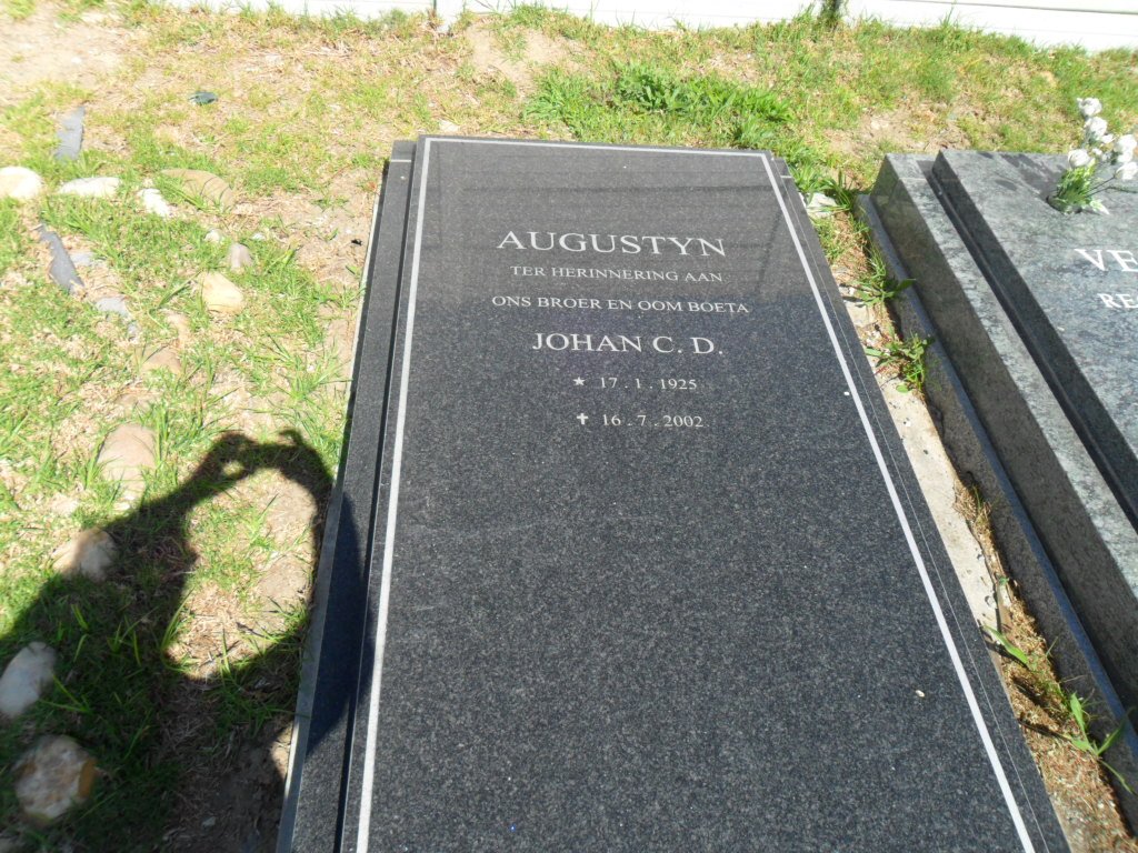 AUGUSTYN Johan C.D. 1925-2002