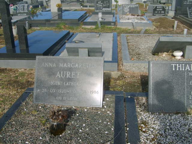AURET Anna Magaretha nee LATEGAN 1920-1986