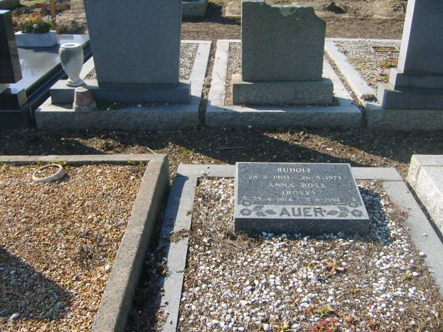 AUER Rudolf 1903-1973 &amp; Anna Rosa 1914-1994