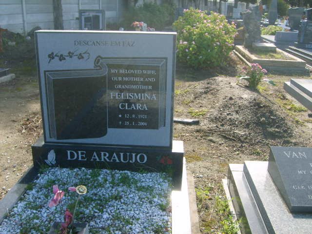 ARAUJO Felismina Clara, de 1921-2004