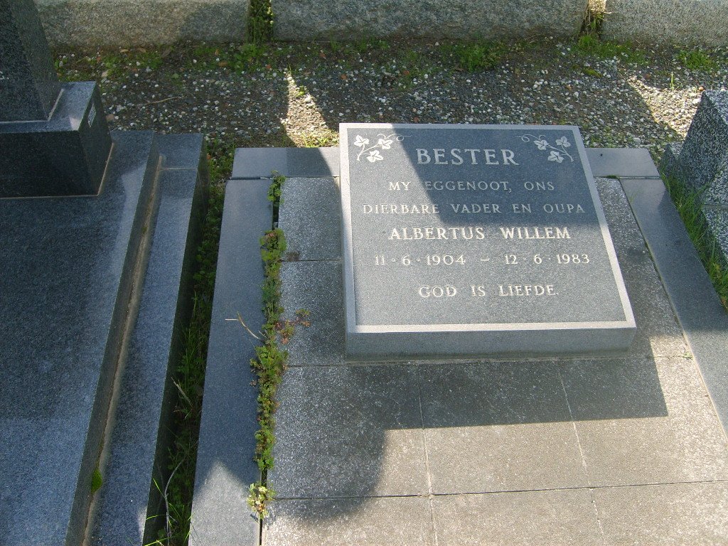 BESTER Albertus Willem 1904-1983