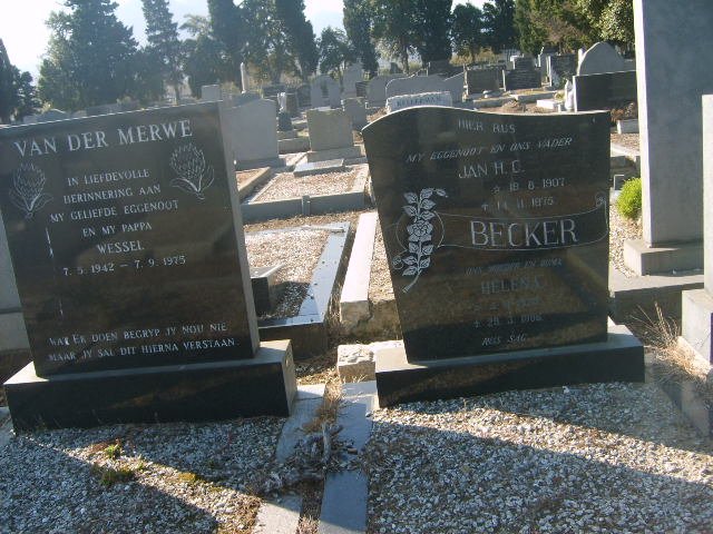 BECKER Jan H. C. 1907-1975 &amp; Helena ?-1996