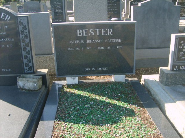 BESTER Jacobus Johannes Frederik 1917-1970