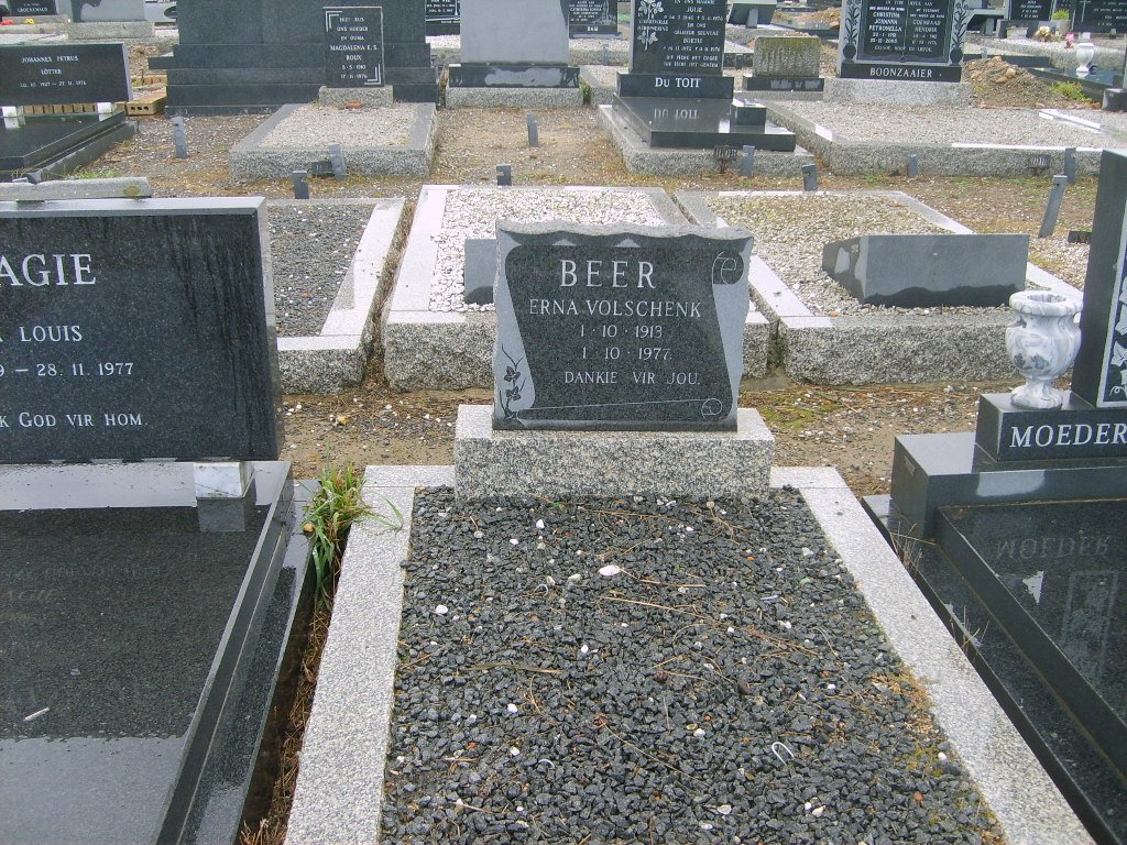 BEER Erna Volschenk 1913-1977