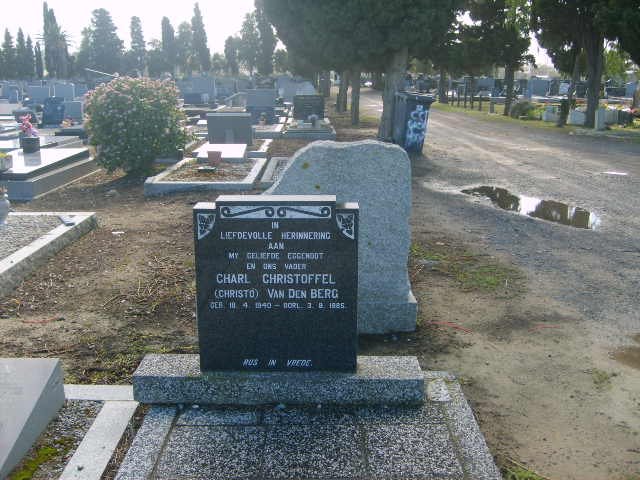 BERG Charl Christoffel, van den 1940-1985
