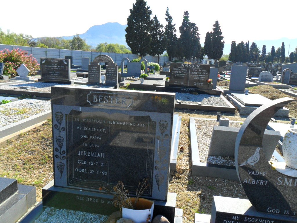 BESTER Jeremiah 1921-1992