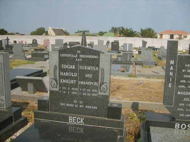 BECK Edgar Harold Knight 1932-1991 &amp; Hermina SWANEPOEL 1931-1997