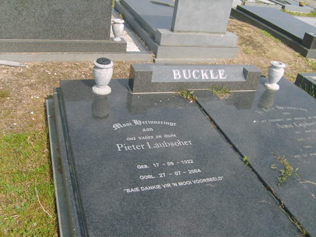 BUCKLE Pieter Laubscher 1922-2004 